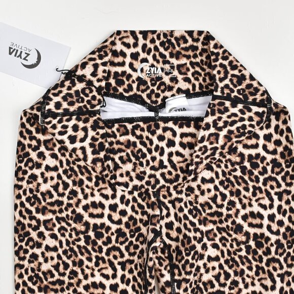 ZYIA Active Leopard Brilliant Scrunchy What Hi Rise 7/8 Legging NEW 6-8 - Picture 5 of 6
